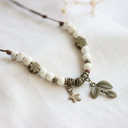 Ceramic Pendant Necklace - Artistic Bohemian Jewelry