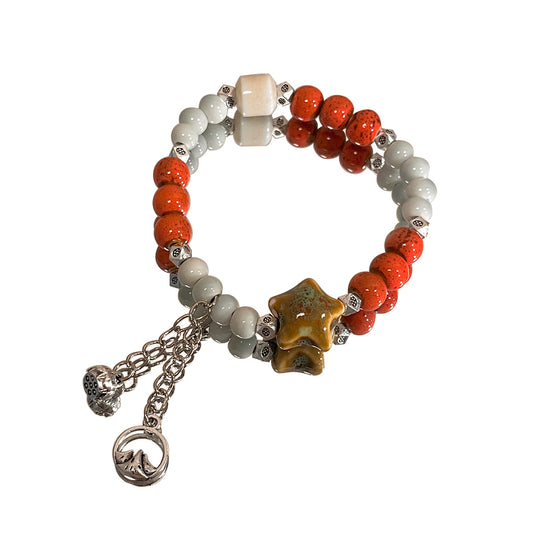 Ethnic-style Porcelain Bracelet for Women - A National Trendy Beaded Accessory, The New Summer Arrival for Besties.