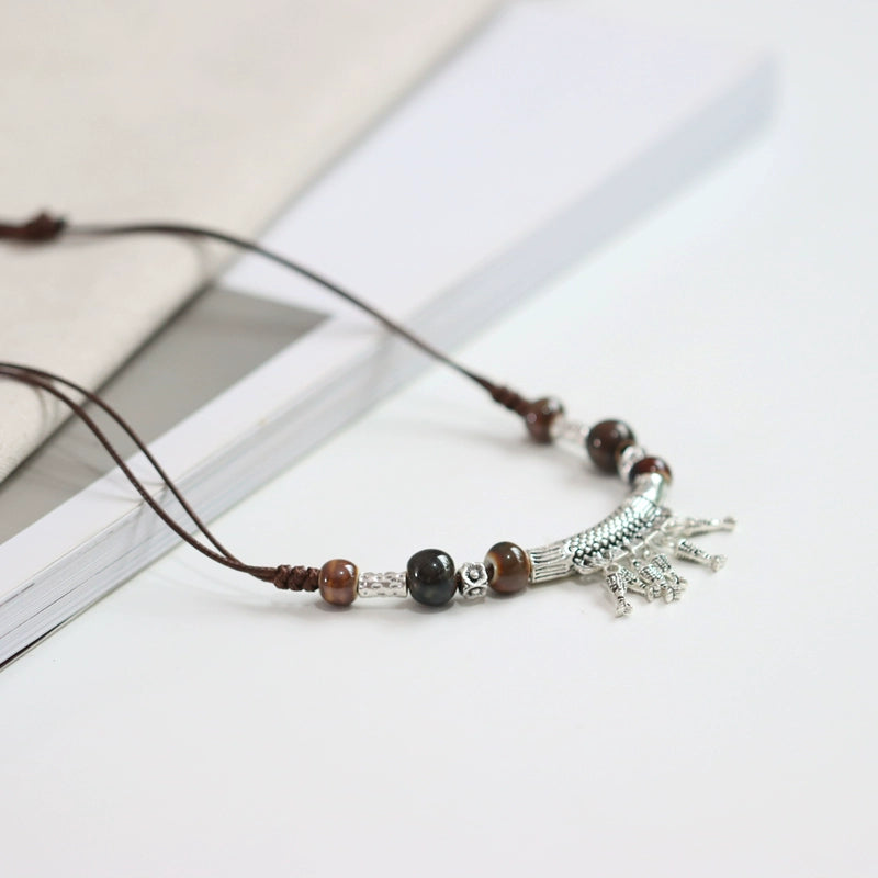 Ceramic Pendant Necklace - Neo-Traditional Jewelry