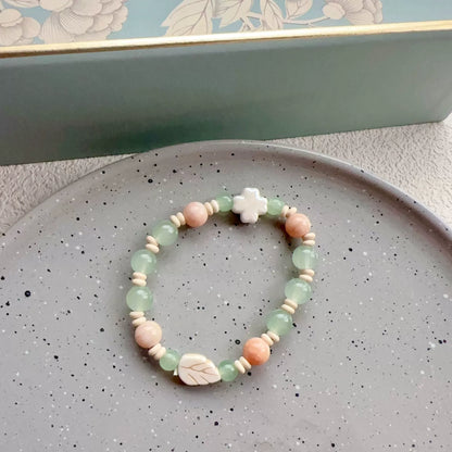 Dopamine-inspired Multicolored Porcelain Bead Bracelet for Women - A Sweet, and Versatile Accessory with a Unique Charm