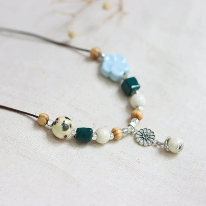 Ceramic Pendant Necklace - Artistic Bohemian Jewelry
