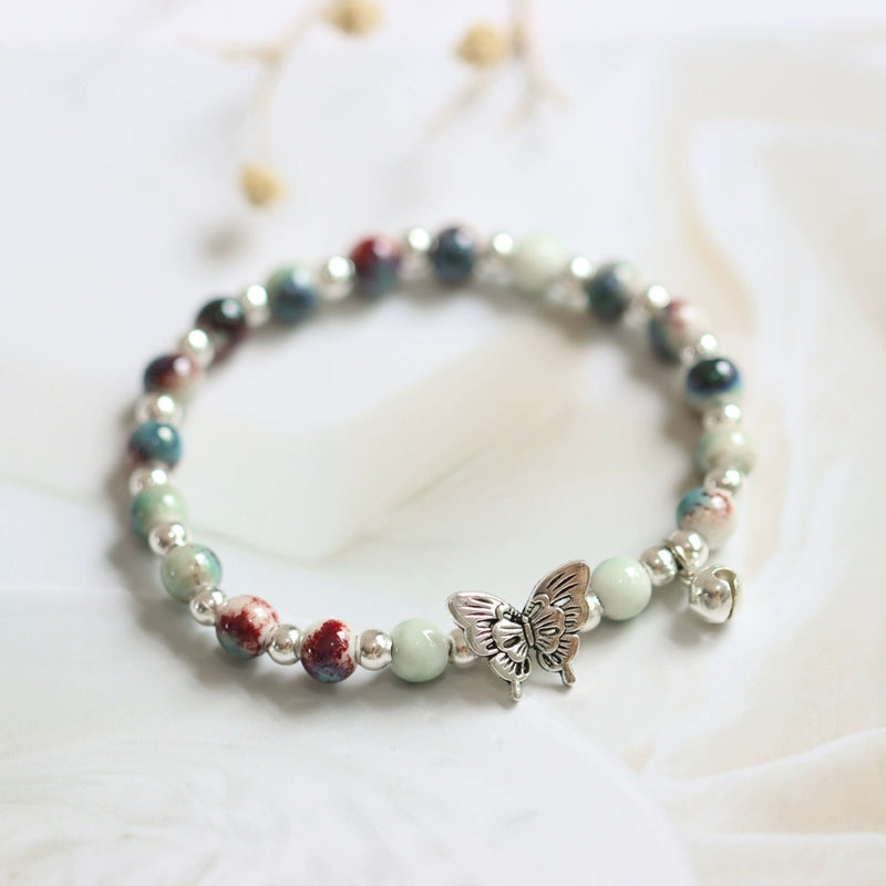 Butterfly Porcelain Bracelet - Modern Oriental Design
