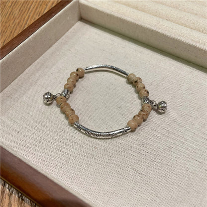 Handmade Porcelain Bracelet for Women - An Ethnic-style, Unique, Light Luxury, and Multicolored Beaded Accessory.