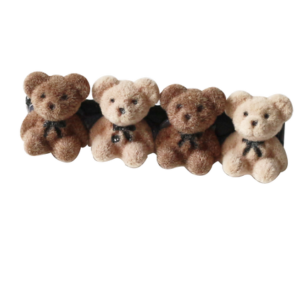 Velvet Bear Hair Clips, Cute And Stylish For Women To Style Hair