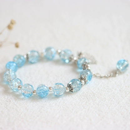 Handmade Crystal Glass Bracelet - Oriental Bohemian Jewelry