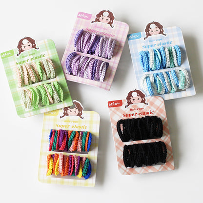 Dopamine Hair Tie Simple Headband New High-End Ponytail Band Women Elastic Hair Accessory
