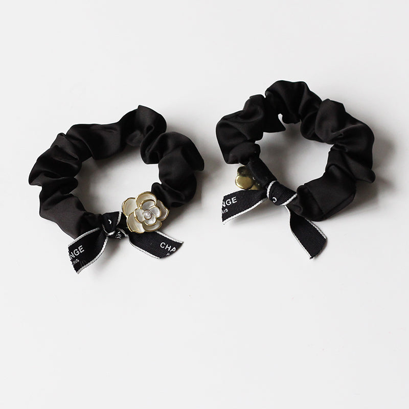 Camellia Hair Tie - Trendy Elegant Hair Accessory, 2024 New High-End Elastic Band for Women's Hair Ties
