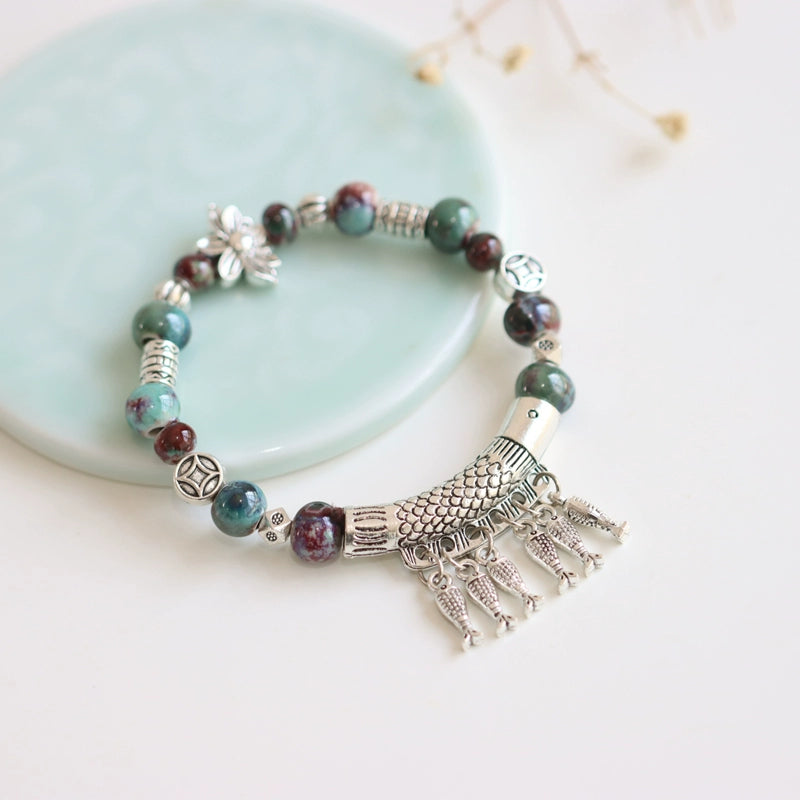 Handmade Ethnic Beads Bracelet- Friendship Gift for Girls