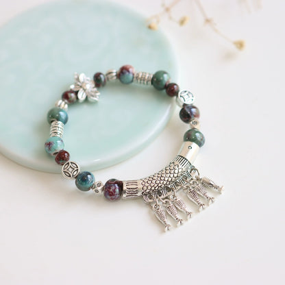 Handmade Ethnic Beads Bracelet- Friendship Gift for Girls