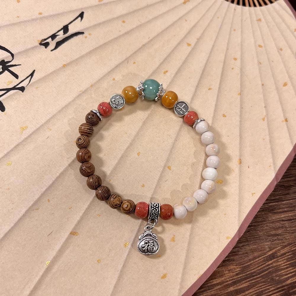 Artistic Retro Porcelain Bracelet - Porcelain Bead Accessory