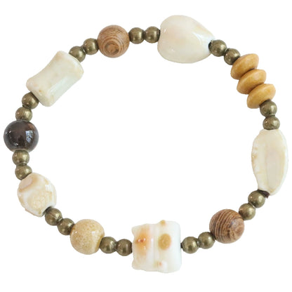 Ethnic Maneki-Neko Bracelet - Ceramic Fortune Jewelry