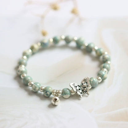 Butterfly Porcelain Bracelet - Modern Oriental Design