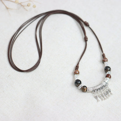 Ceramic Pendant Necklace - Neo-Traditional Jewelry