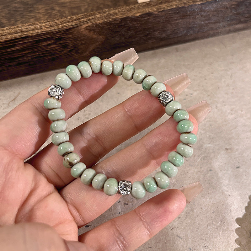 Elegance Porcelain Bead Bracelet for Women -  New Hit for Girls and Couples.