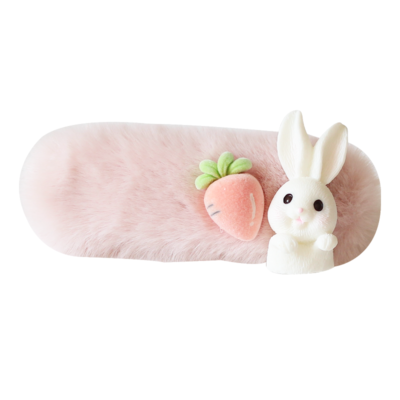 Furry Bunny Hair Clips, Cute And Trendy For Women To Style Hair