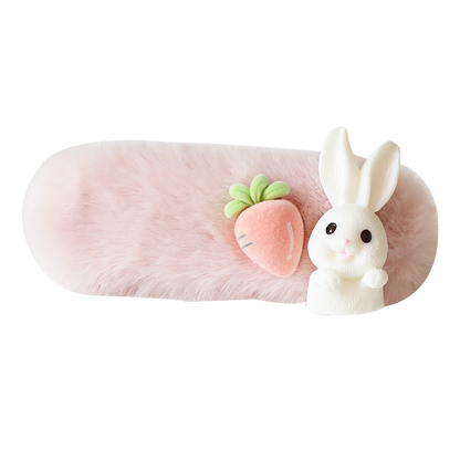 Furry Bunny Hair Clips, Cute And Trendy For Women To Style Hair