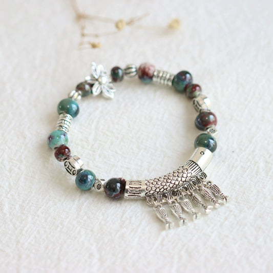 Handmade Ethnic Beads Bracelet- Friendship Gift for Girls