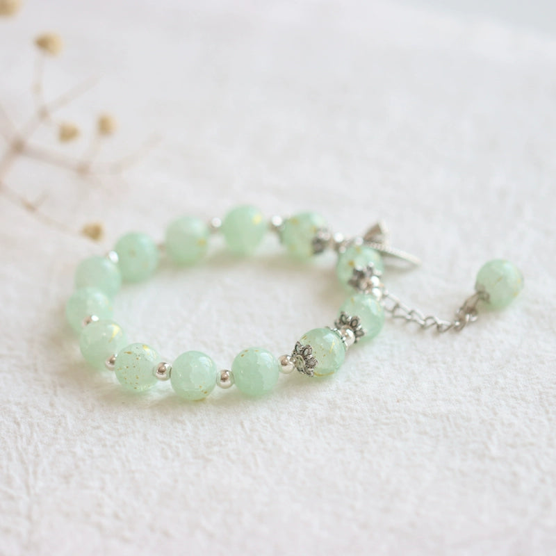 Handmade Crystal Glass Bracelet - Oriental Bohemian Jewelry
