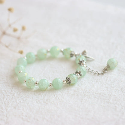 Handmade Crystal Glass Bracelet - Oriental Bohemian Jewelry