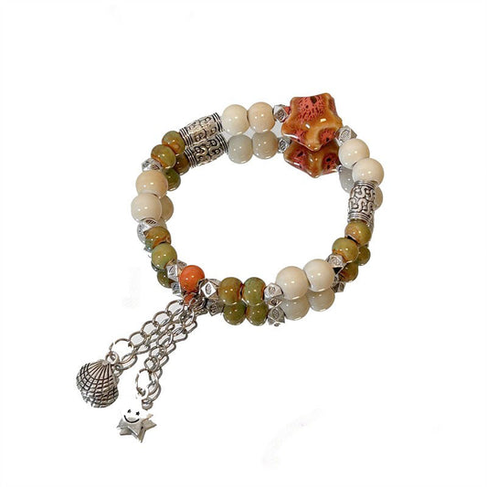 Ethnic-style Porcelain Bracelet for Women - New Hit of National Trendy Accessory, Perfect for Besties and Versatile Wear.