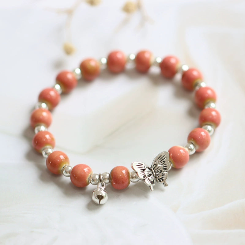 Butterfly Porcelain Bracelet - Modern Oriental Design
