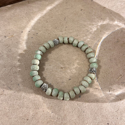 Elegance Porcelain Bead Bracelet for Women -  New Hit for Girls and Couples.