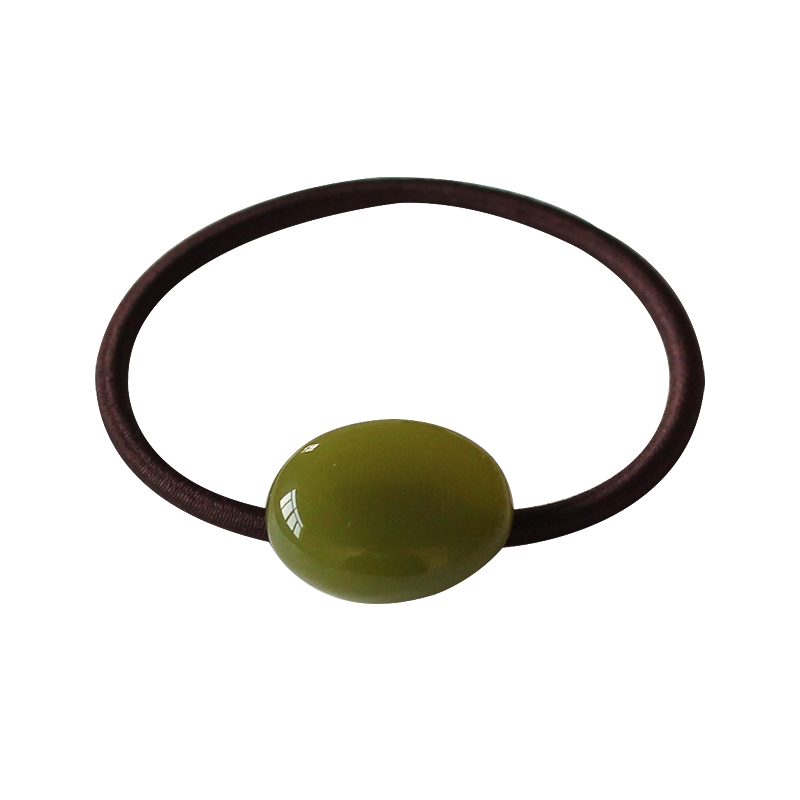 Textured Oval Hair Tie Thick Elastic Band Women New Simple Ponytail Hair Accessory
