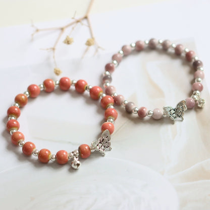 Butterfly Porcelain Bracelet - Modern Oriental Design