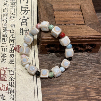 Porcelain Bracelet - A Unique Retro New Chinese-style Beaded Accessory, The New Arrival of Bohemian Handmade Bracelet.