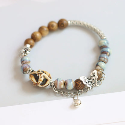 Ethnic Butterfly Ceramic Bracelet - Versatile Women's Jewelry