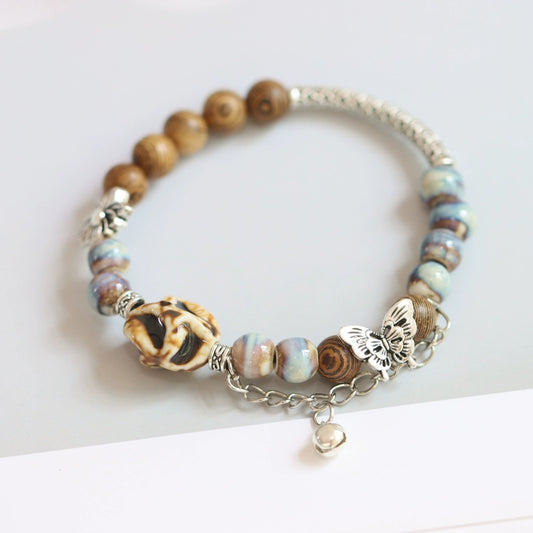 Ethnic Butterfly Ceramic Bracelet - Versatile Women's Jewelry