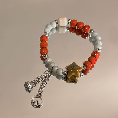 Ethnic-style Porcelain Bracelet for Women - A National Trendy Beaded Accessory, The New Summer Arrival for Besties.