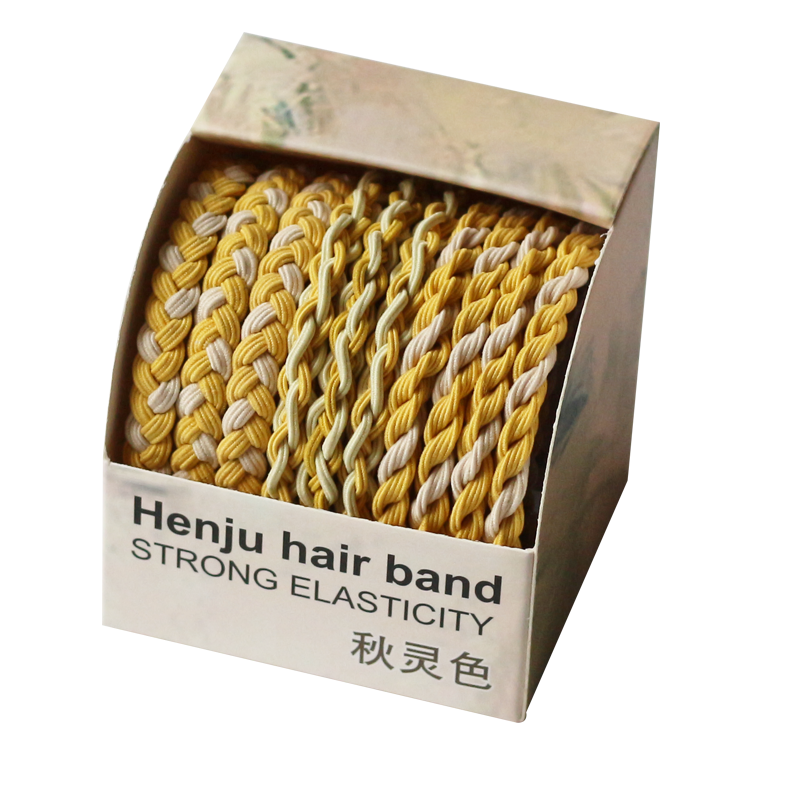 10-piece Boxed Dark-toned Hair Ties, 2024 New Stylish Hair Loops, Simple Small Elastics for Women's Hairstyles