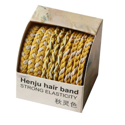 10-piece Boxed Dark-toned Hair Ties, 2024 New Stylish Hair Loops, Simple Small Elastics for Women's Hairstyles
