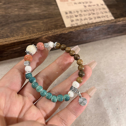 Artistic Retro Porcelain Bracelet - Porcelain Bead Accessory