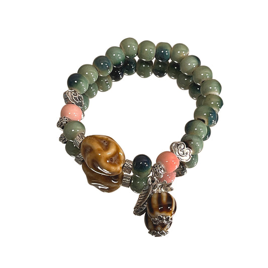Handcrafted Porcelain Bracelet for Women and Men - A Light Luxury, Unique Design, Exquisite, and Sophisticated Couple's Accessory