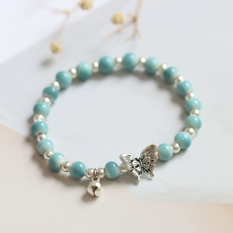 Butterfly Porcelain Bracelet - Modern Oriental Design