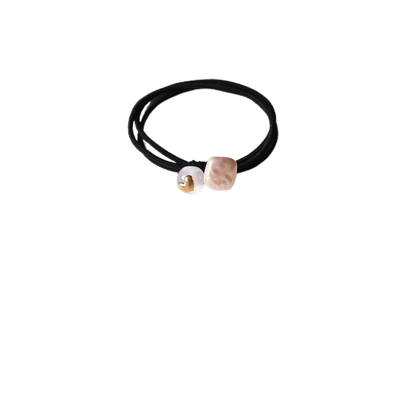 Beaded Hair Tie - Trendy Women's Elegant Hair Accessory, Simple High Elasticity Durable Elastic Band for Tying Hair
