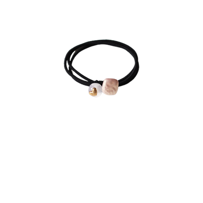 Beaded Hair Tie - Trendy Women's Elegant Hair Accessory, Simple High Elasticity Durable Elastic Band for Tying Hair
