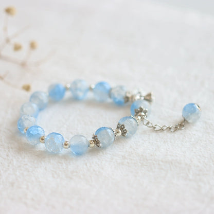 Handmade Crystal Glass Bracelet - Oriental Bohemian Jewelry
