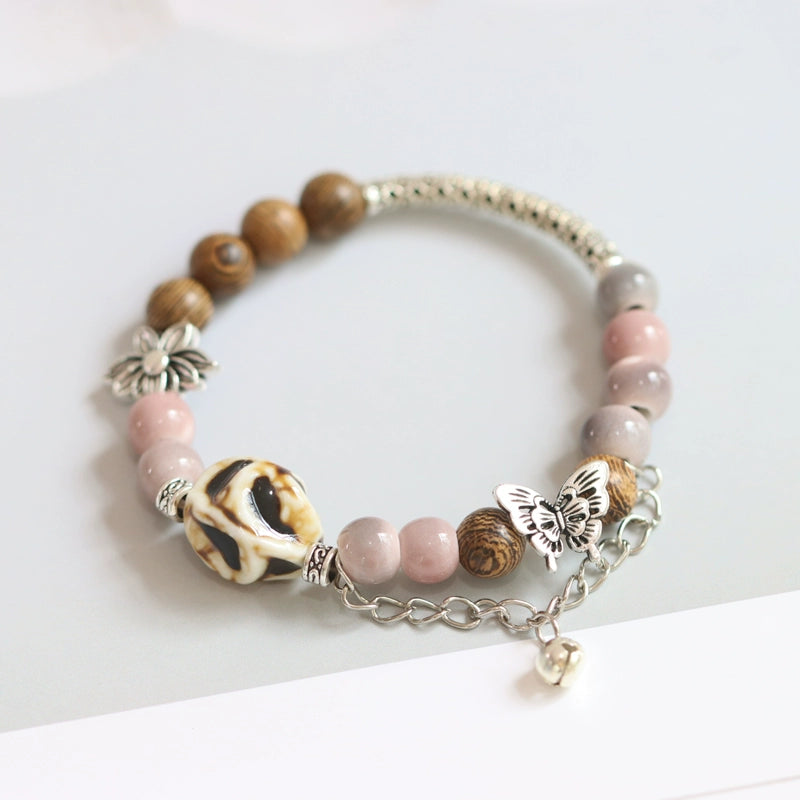 Ethnic Butterfly Ceramic Bracelet - Versatile Women's Jewelry