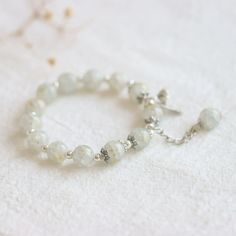 Handmade Crystal Glass Bracelet - Oriental Bohemian Jewelry