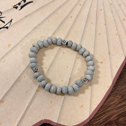 Elegance Porcelain Bead Bracelet for Women -  New Hit for Girls and Couples.