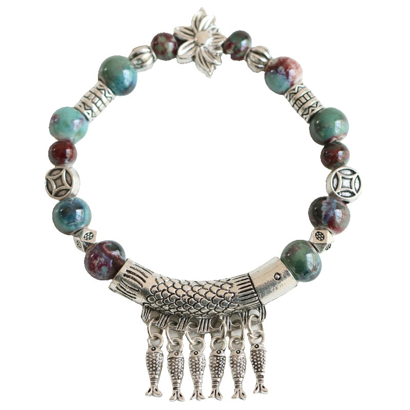 Handmade Ethnic Beads Bracelet- Friendship Gift for Girls