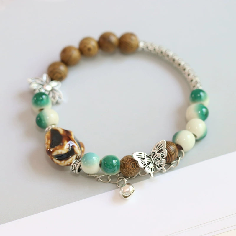 Ethnic Butterfly Ceramic Bracelet - Versatile Women's Jewelry