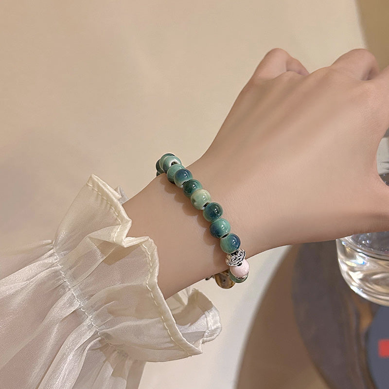 Handcrafted Porcelain Bracelet for Women and Men - A Light Luxury, Unique Design, Exquisite, and Sophisticated Couple's Accessory