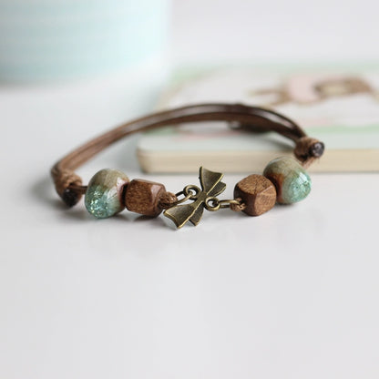 Handcrafted Jingdezhen Ceramic Bracelet - Artisan Jewelry