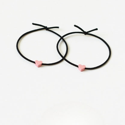 Heart Hair Ties For Couples, Two-In-One And Stylish For Women And Men To Tie Hair