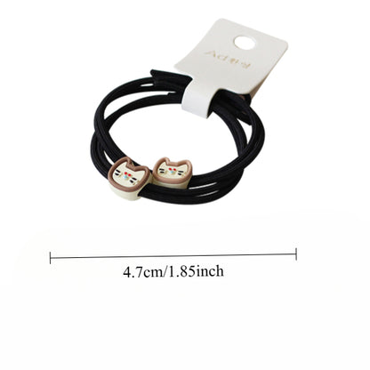 Cute Cat And Dog Hair Ties, High-End And Durable For Women To Tie Hair