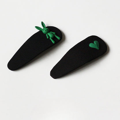 Elegant Green Hairpin, Trendy Side Clip for Stylish Hair Accessories